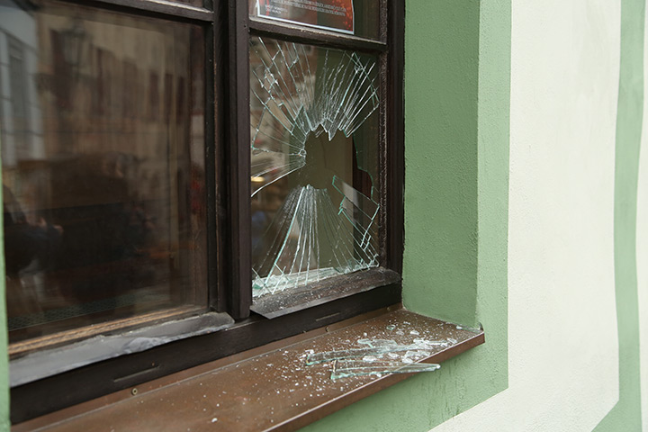 A2B Glass are able to board up broken windows while they are being repaired in Middlesbrough.